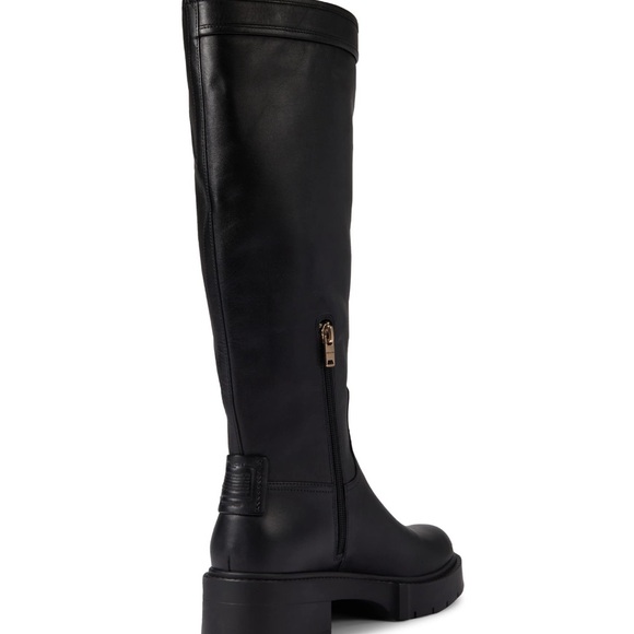 NIB COACH WOMEN'S LILLI TALL  LEATHER BLACK BOOTS SZ 7B/37.5 - Picture 7 of 13